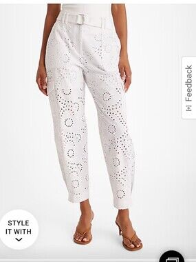 Express Eyelet Lace Cargo Pants